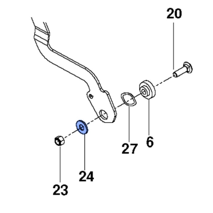 Federscheibe, 7/16 5391028-43