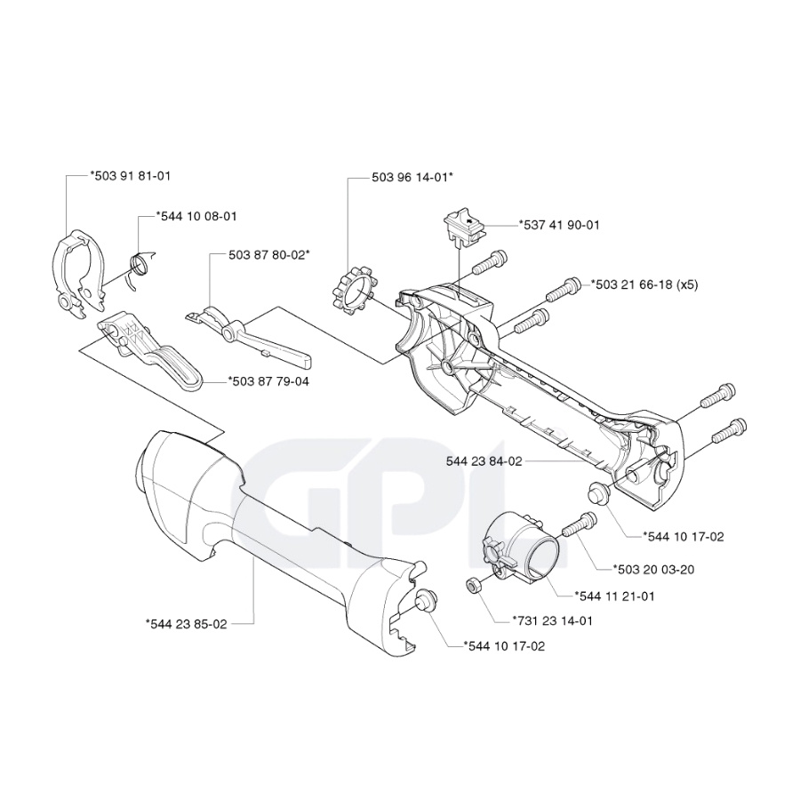 Griff, Gassteuerung 5441436-03