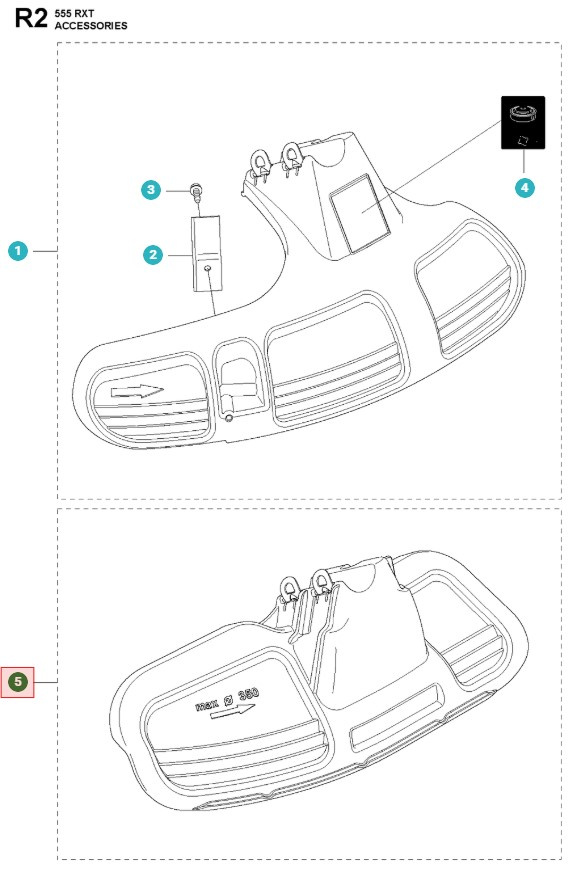 Messerschutz Gras 355FX, 355RX, 555FX, 555RXT