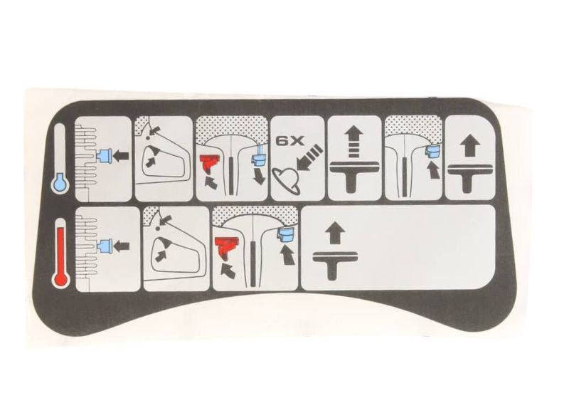 Aufkleber, Anlasser, K750 Purge