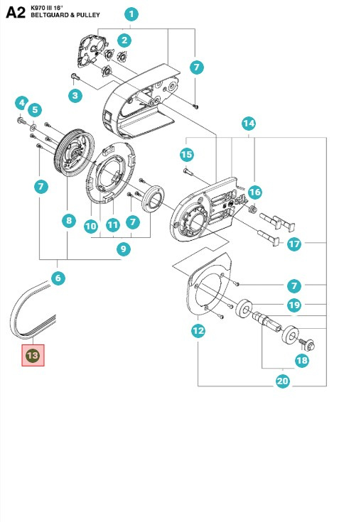 Keilriemen Husqvarna K970