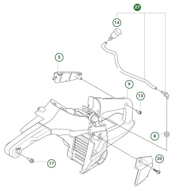 Entlüftungsschlauchbaugruppe 540Xp Mark