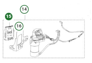 Batteriehalter Husqvarna HS166AE