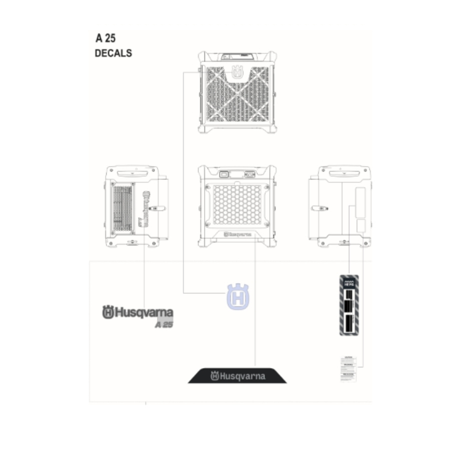 Aufklebersatz A25 EU/ROW