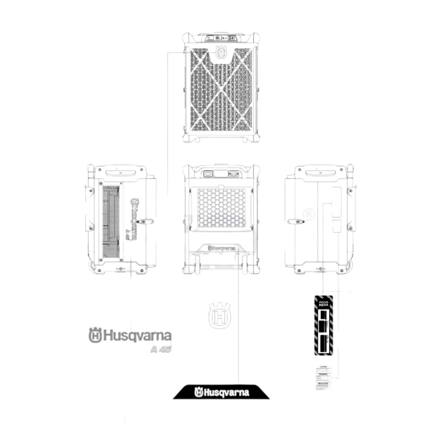 Aufklebersatz A45 EU/ROW