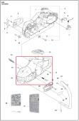Chassi-Fahrgestell links / Schwungradseite Chassi-Fahrgestell links / Schwungradseite