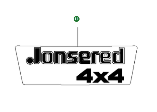 Abziehbild Jonsered 4x4