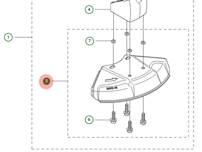 Klingenschutz-Baugruppe Torx 5745326-02