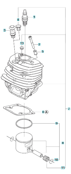 Zylinder Kpl Husqvarna 560XP, 562XP, CS2260