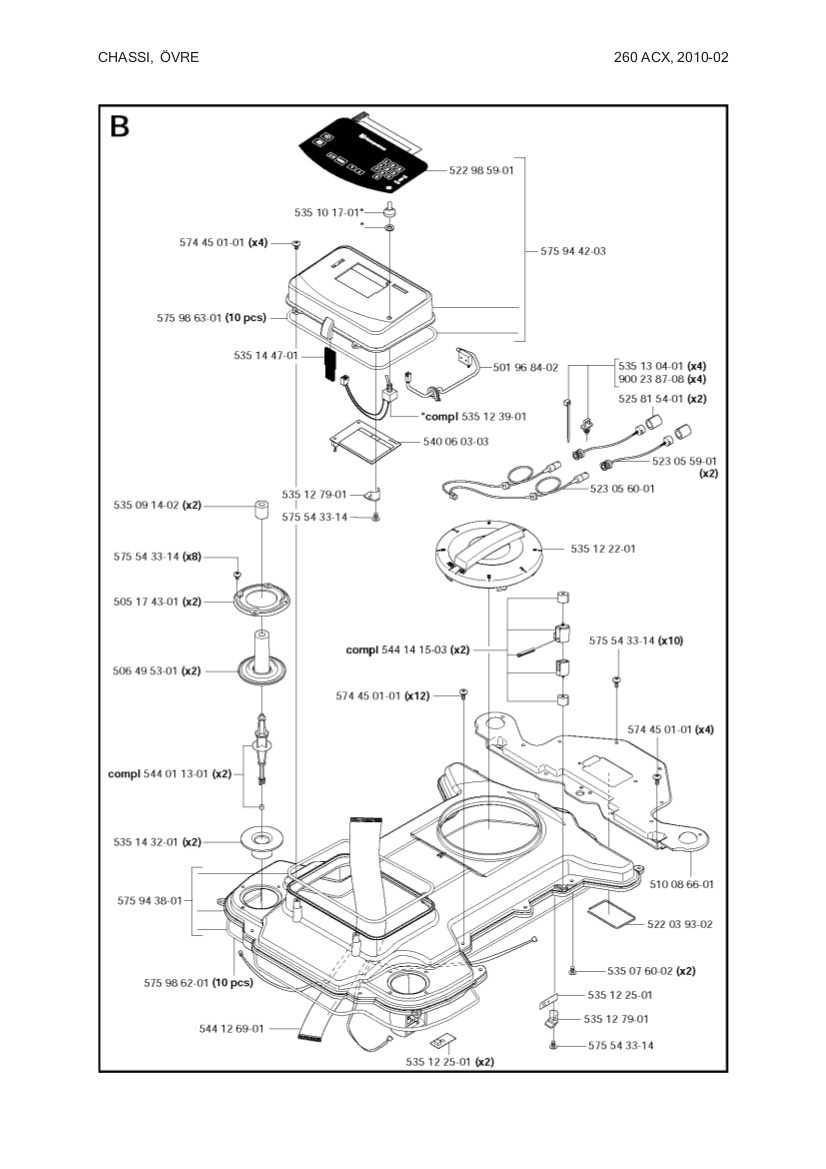 TASTATUR kit 260/265ACX