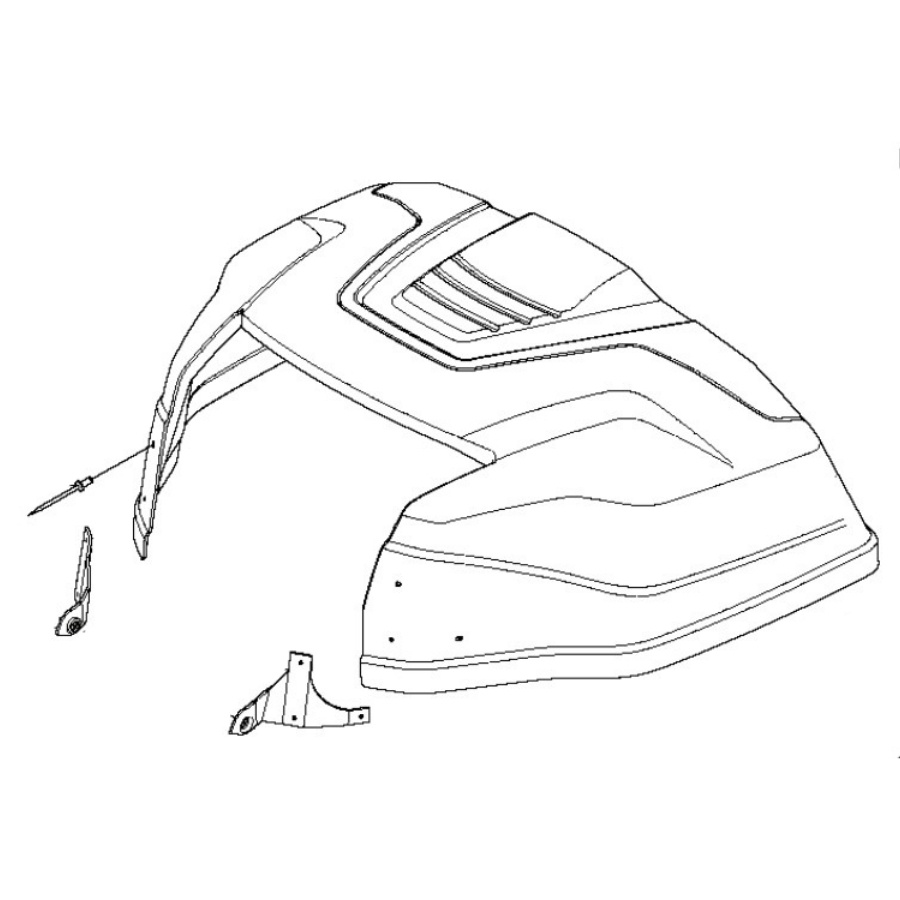Motorabdeckung komplett