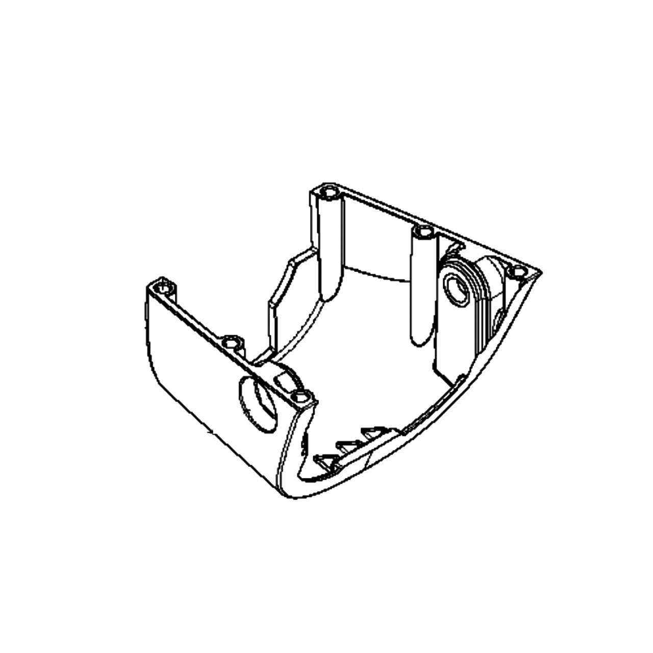 Abdeckung Kunststoff unten