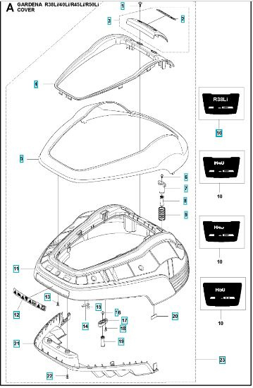 Karosseriesystem R50Li 5779553-08