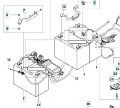 Battery for Husqvarna Battery rider Battery for Husqvarna Battery rider