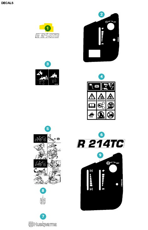 Abziehbild Rider 214TC