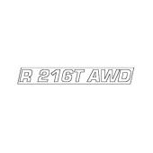 Aufkleber Motorhaube R216T Awd Aufkleber Motorhaube R216T Awd