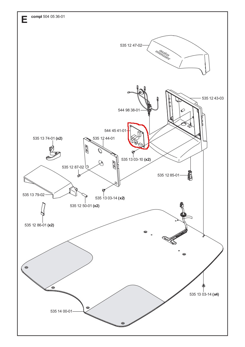 Platine Ladestation G2, 220AC, 230ACX old