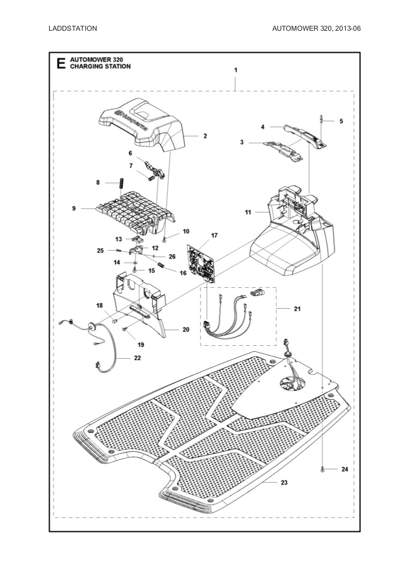 Schaltbrett ladestation