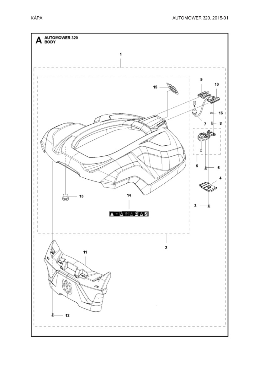 Gehaeuse Kit Complete 320 Grey