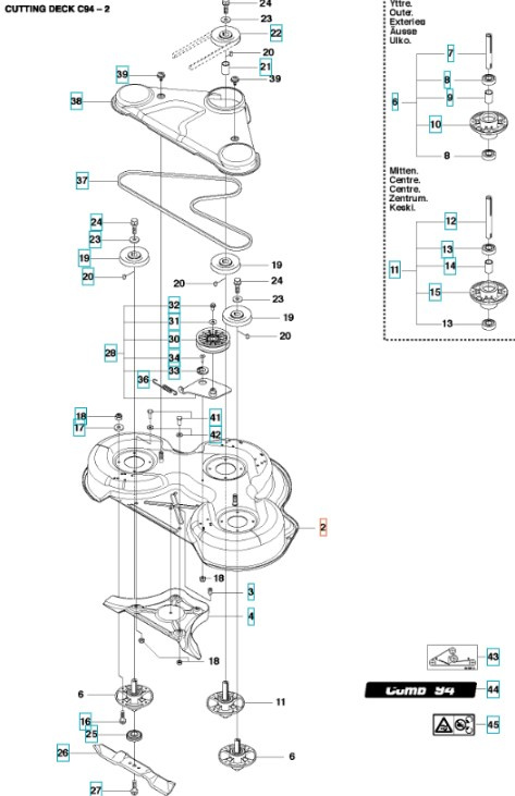 Deck Shell Combi 94 Grau