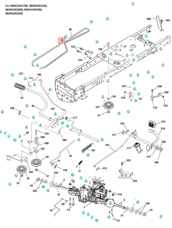 Antriebsriemen Husqvarna TS138