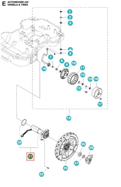 Radmotor 320, 330X, 420, 430X, 440, 450X