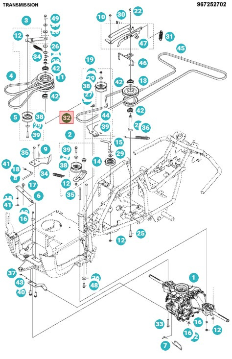 Keilriemen Rider 115B, 115C, 120C, FR2315MA