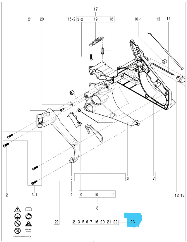 Hinterer Griff Kompl 5826311-01