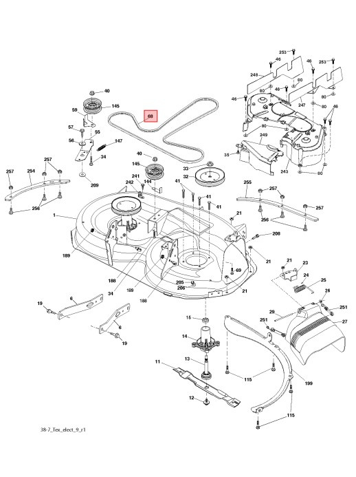 Keilriemen Husqvarna LT131, LT154, LT2113