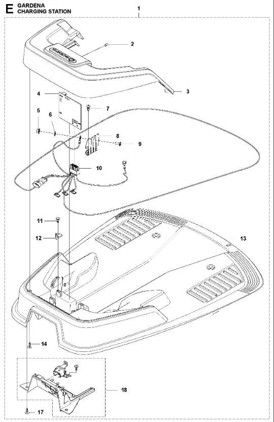 Deckel Ladestation Grau