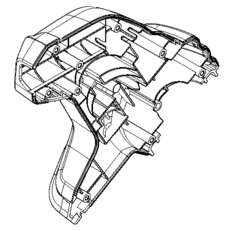Motorabdeckung Links