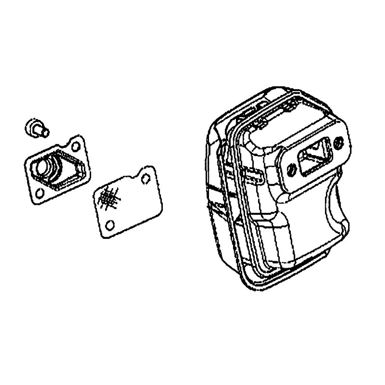 Schalldämpfer komplett