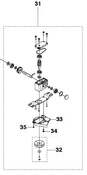 Schneckengetriebe mit Schutz