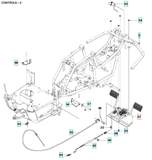 Pedalplatte Manuell kompl