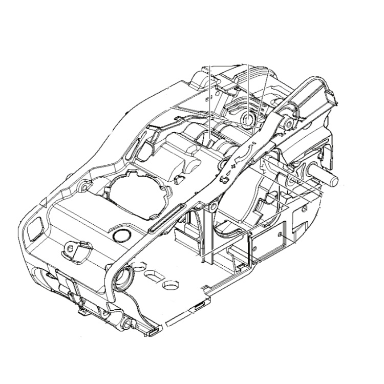 Gehäusebaugruppe Motor Orange 5878715-05
