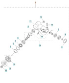 Getriebegehäusebaugruppe 343F, 545F, 545FX, FC2145, FC2245 Getriebegehäusebaugruppe 343F, 545F, 545FX, FC2145, FC2245