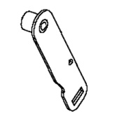 Armantriebsrolle, schwarzes Zinkplat 5892905-02 Armantriebsrolle, schwarzes Zinkplat 5892905-02