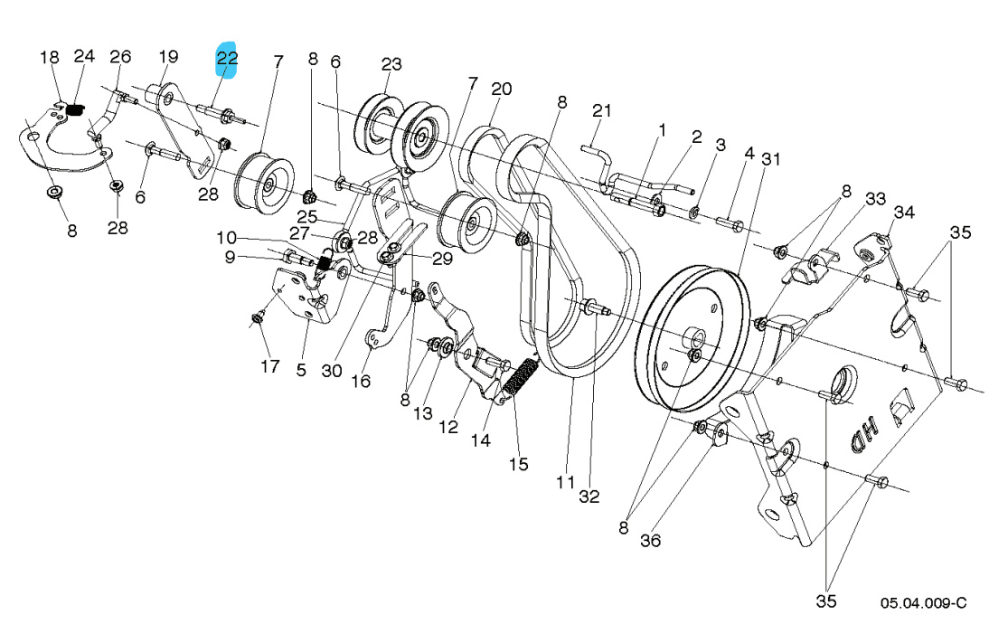 Führungsgurt, Schulterschraube 5892908-01