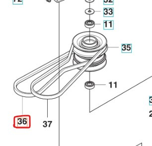 Keilriemen R111B, Jonsered FR2312 MA