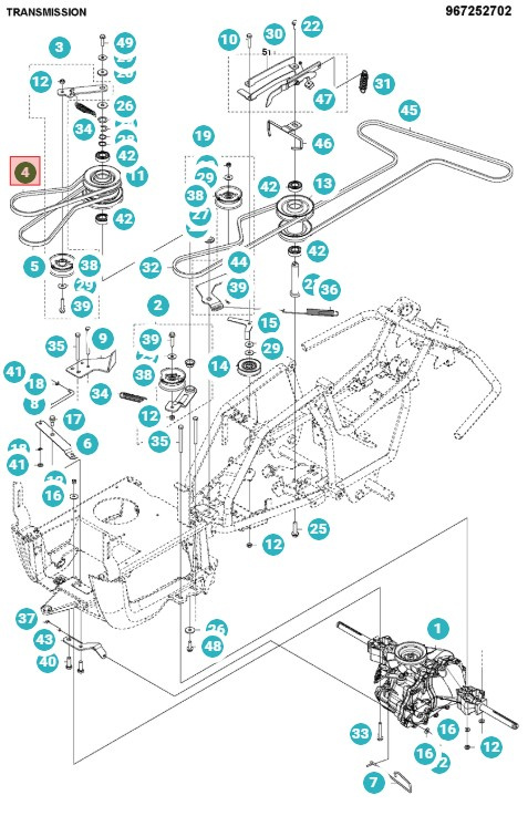 Keilriemen Rider 115B, Rider 112B, 112C(2021-)