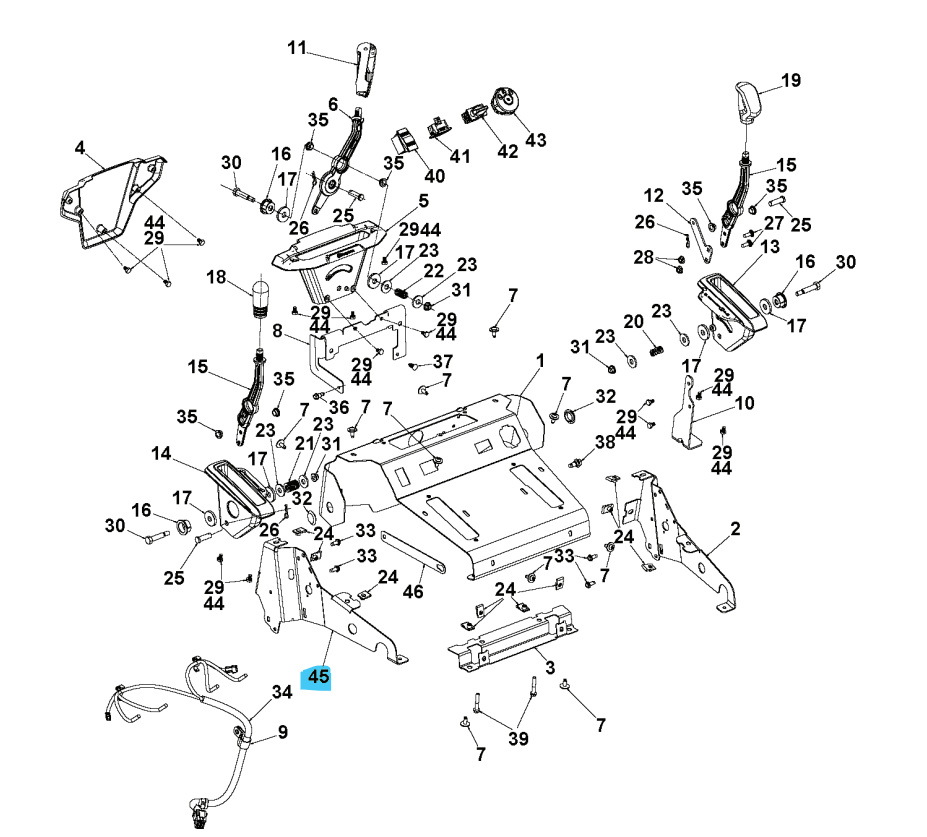 Konsolenseite links Ms 498 Grau 5896268-03