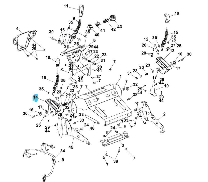 Halterungs-Ablenkhebel 5897540-01