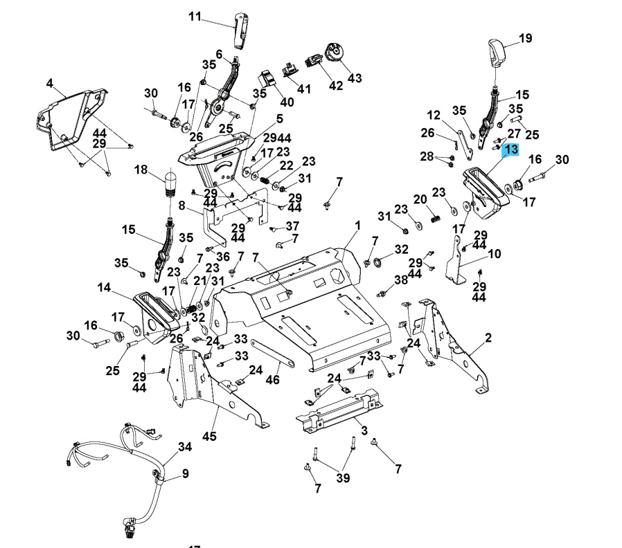 Halterung Hydrohebel 5897541-01