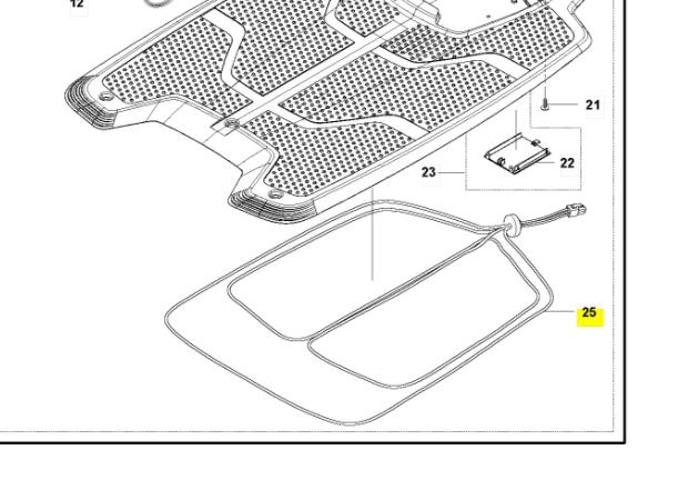 Antenne-Ladeplatte Automower 310, 315, 315X