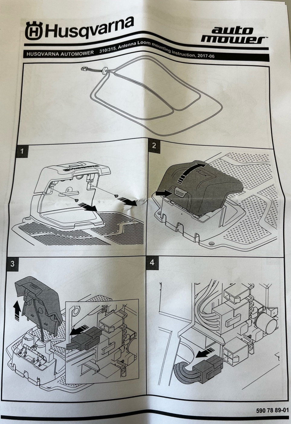 Antenne-Ladeplatte Automower 310, 315, 315X