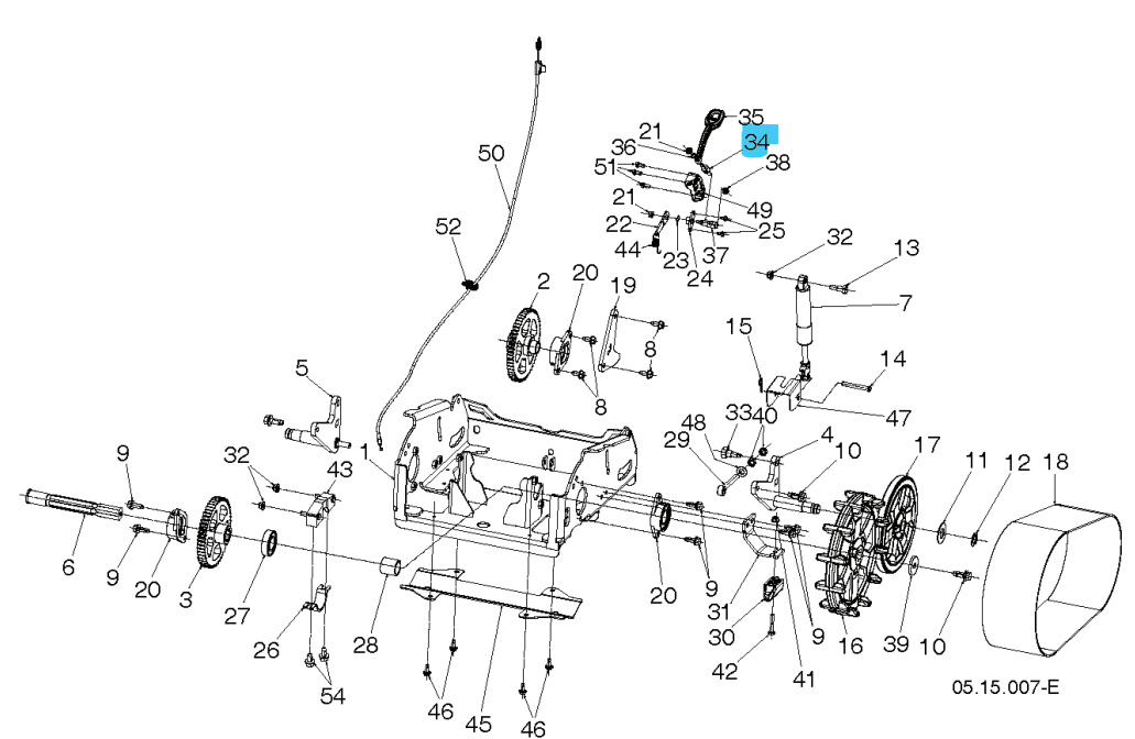 Stangenhebelsteuerung 5905943-01