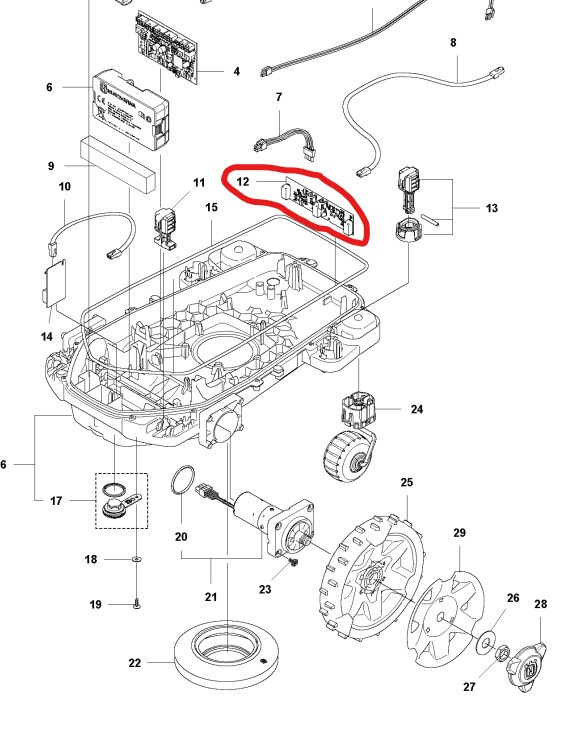 Platine Schleifensensor PCBA