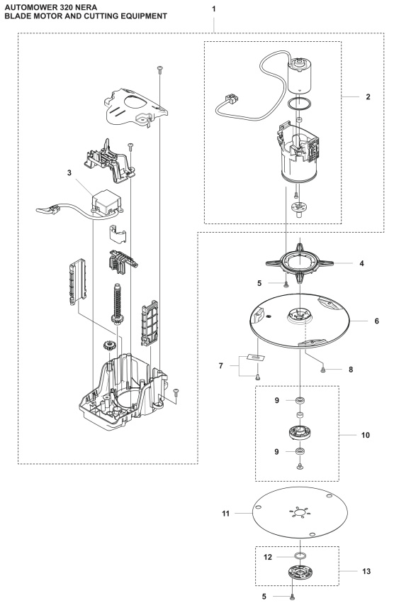 Schnitthöhenmotor 