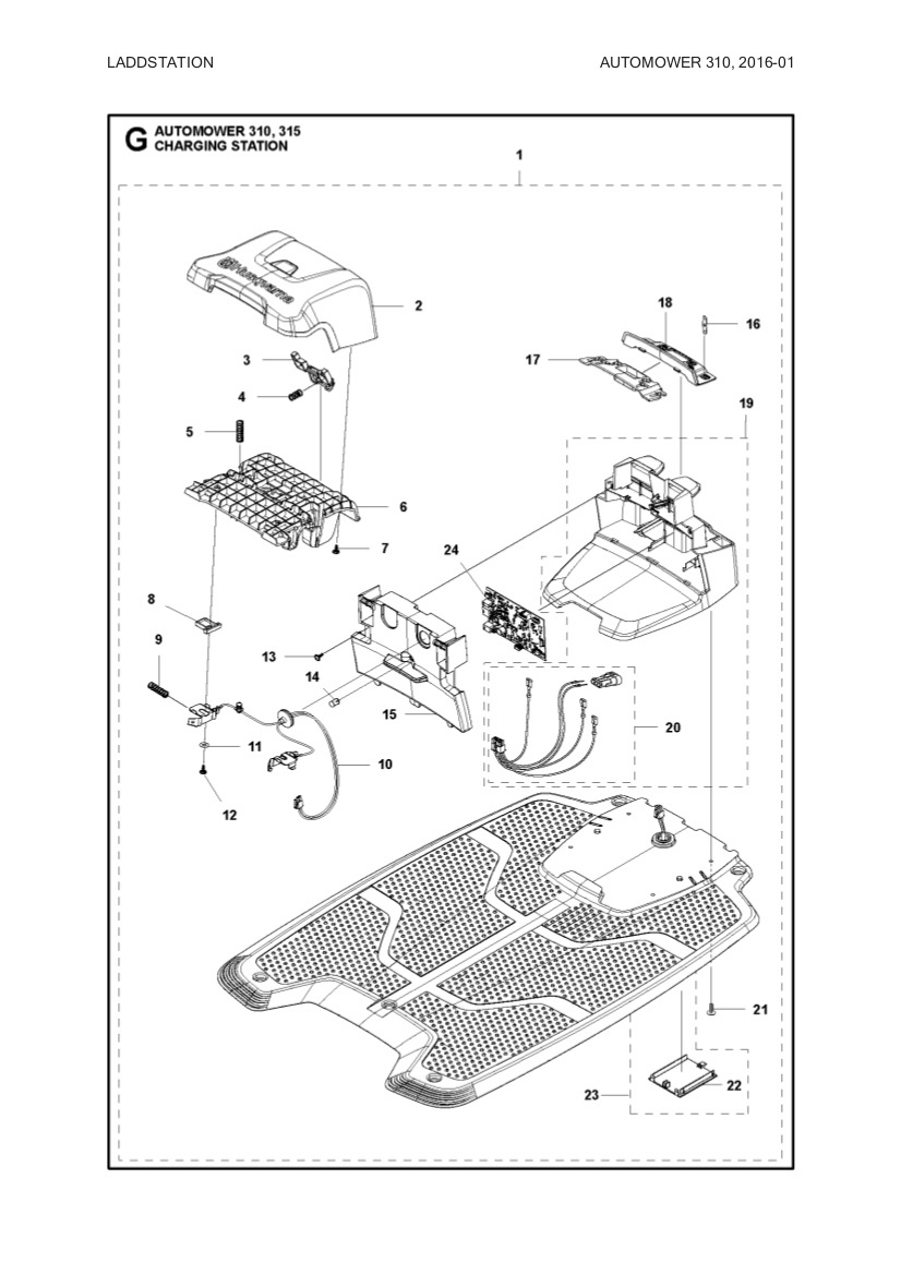 Platine Ladestation 310, 315, 315X, 405X, 415X