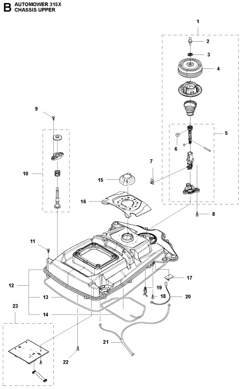 Platine / collision sensor